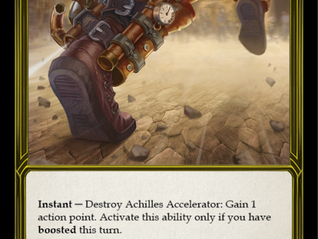 Achilles Accelerator (Golden) [FAB101] (Promo)  Cold Foil Online Sale