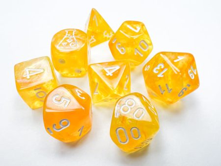 Borealis® Polyhedral Canary white Luminary™ 7-Die Set (with bonus die) on Sale