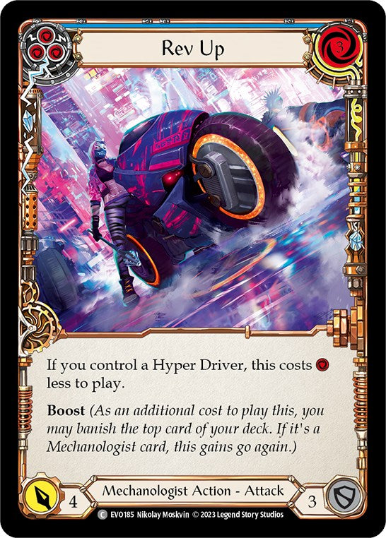 Rev Up (Blue) [EVO185] (Bright Lights)  Rainbow Foil Discount