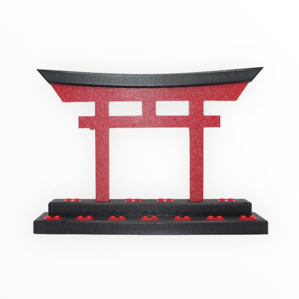 Temple Gate Minifigure Display Stand (black and red) Discount