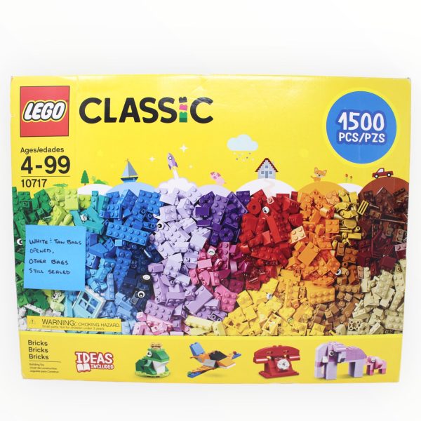 Certified Used Set 10717 Classic Bricks Bricks Bricks (white and tan open, all other bags sealed) Online Sale