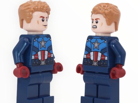 Captain America (dark blue suit, dark red hands, hair, 2023) Discount